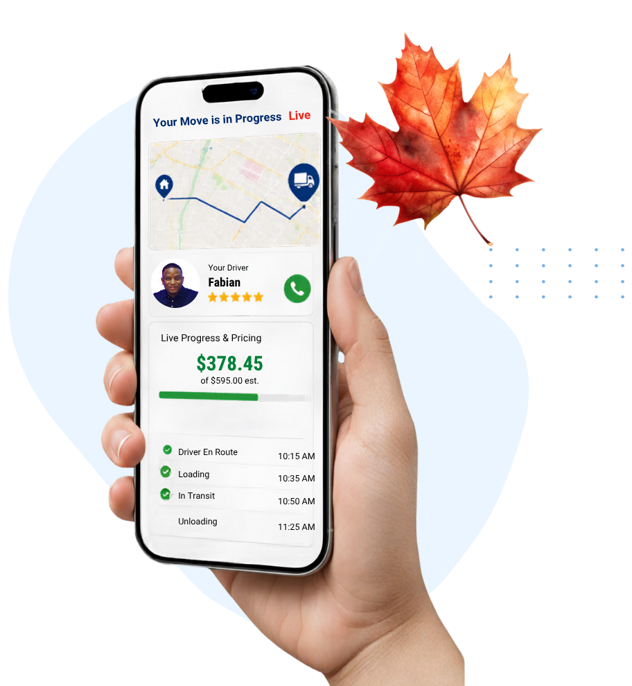 Providence Moving live tracking phone notification